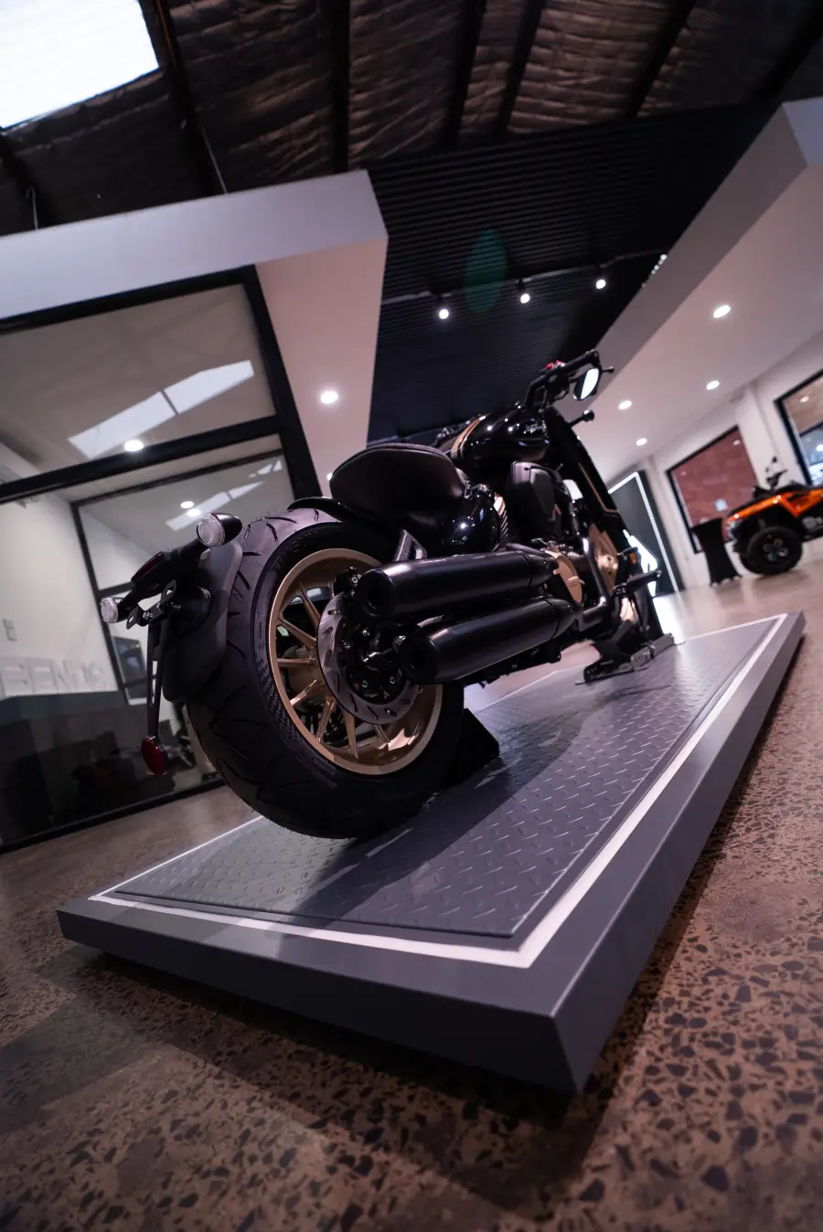 A BENDA cruiser on display